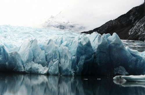 glacier ice north pole water cold
