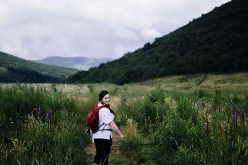 green grass mountain highland nature