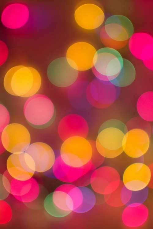 abstract blurry lights bokeh colors