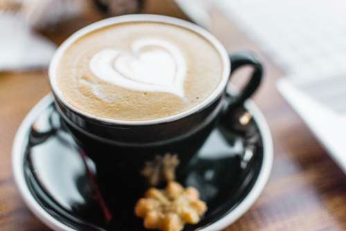 cappuccino breakfast black cup mug