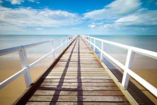 beach sand tropical dock pier