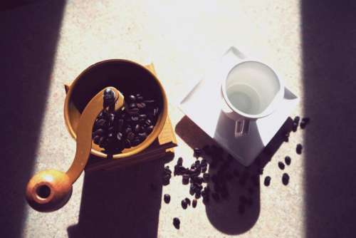 coffee beans seeds cup mug