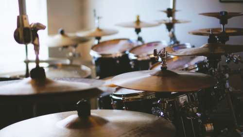 drum set music cymbals percussion