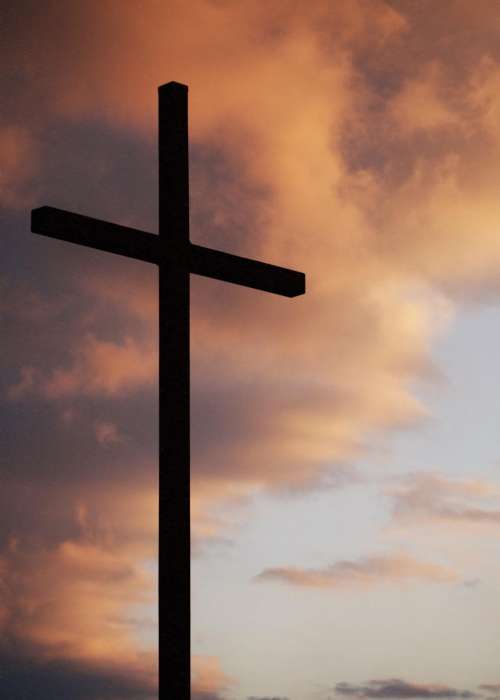 cross religion silhouette shadow sky