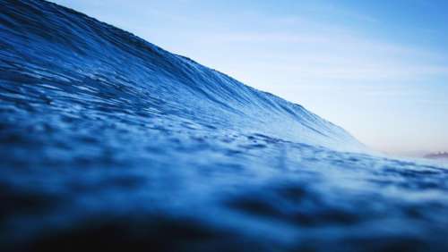 ocean sea waves water blue