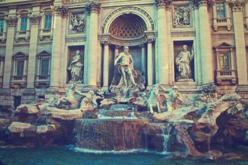 Trevi Fountain Rome Italy architecture art