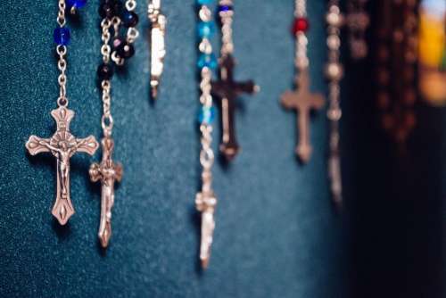 wall rosary prayer cross catholic