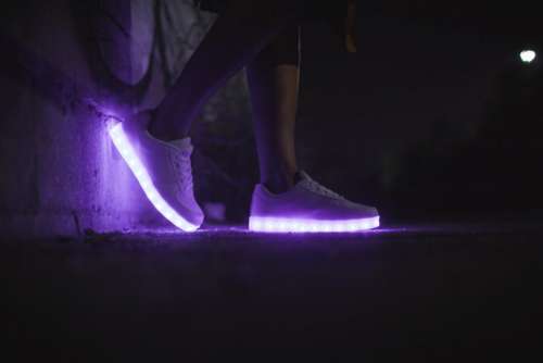 LED shoe footwear sneakers light