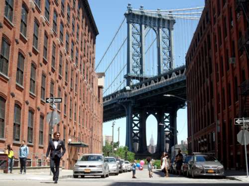 Brooklyn New York Brooklyn Bridge tuxedo man