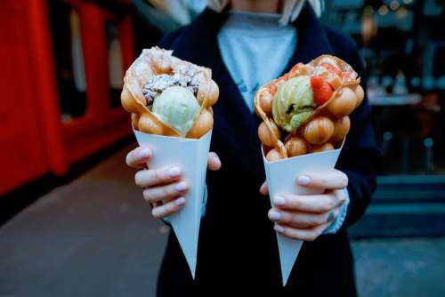street food dessert sweets gelato
