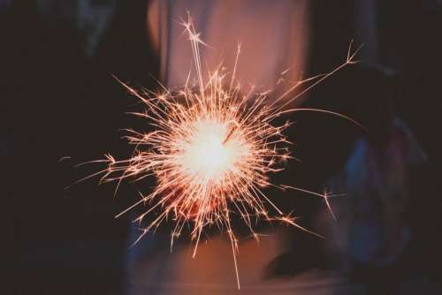 fireworks sparkler sparks fire light