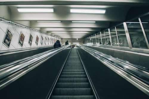 infrastructure escalator building establishment dark