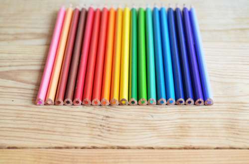 pencils crayons art creative colors