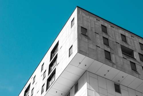 architecture building infrastructure blue sky