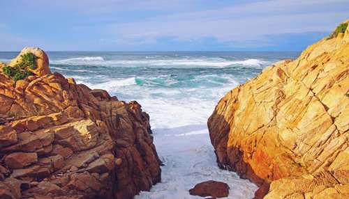 California ocean sea waves shore