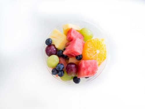 fruit salad fruits cup bowl food