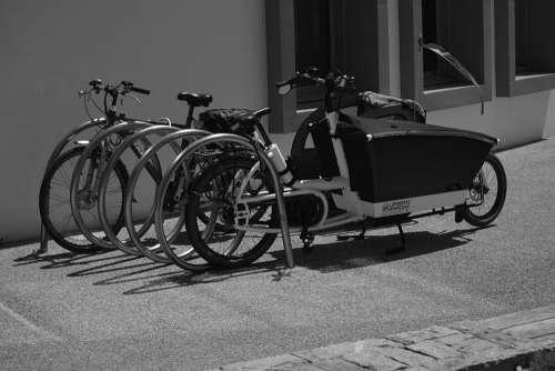 bicycle bike steel park black and white