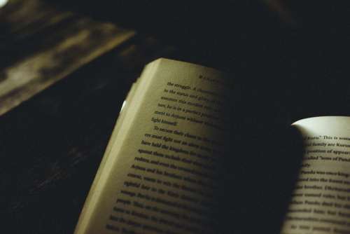 book knowledge dark blur