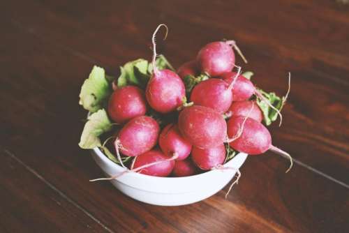 red radish food vegetable crop