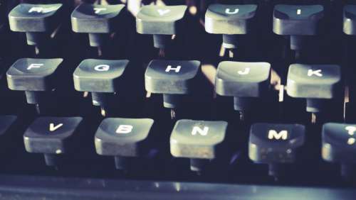 typewriter typing writing writer vintage