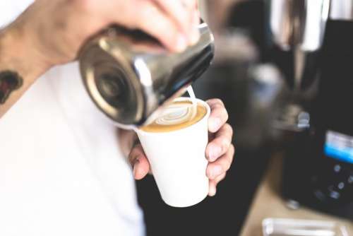 coffee caffe latte art steamed