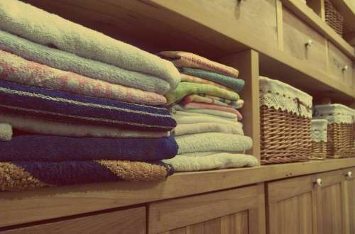 towels dresser cupboards room decor