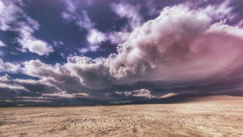 desert field clouds sky outdoor