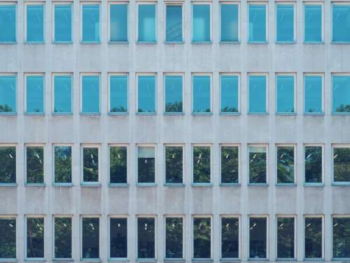 architecture blue building infrastructure facade