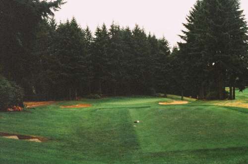 golf course fairway green sand trap sports