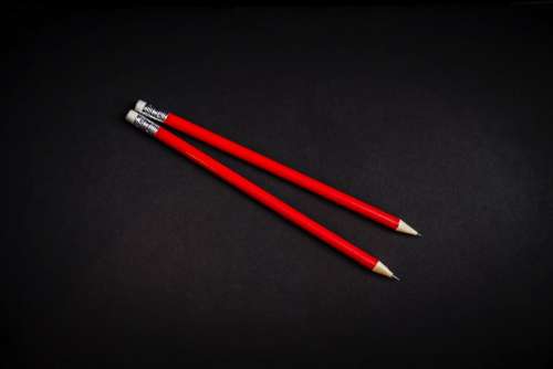 red pencil write art drawing