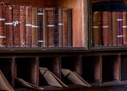 antique books shelf bookcase office