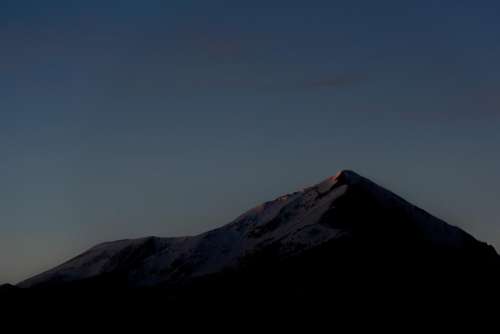 dark mountain highland cloud sky