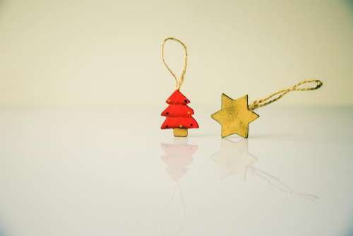 christmas decoration star tree tag