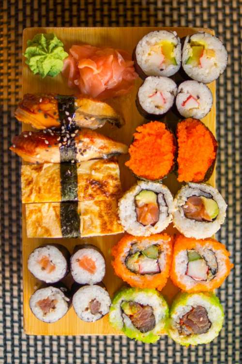 sushi rice food healthy Japanese