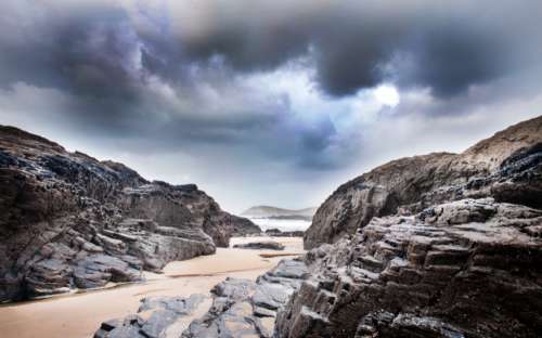 beach sand rock beach coast