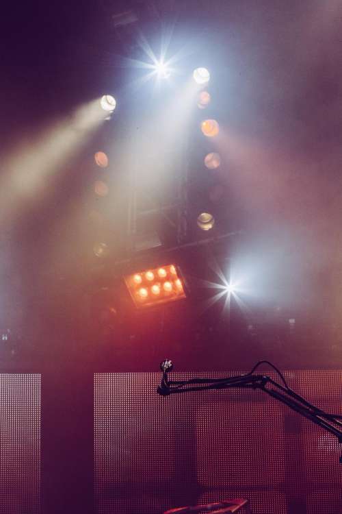 microphone music concert stage spotlight