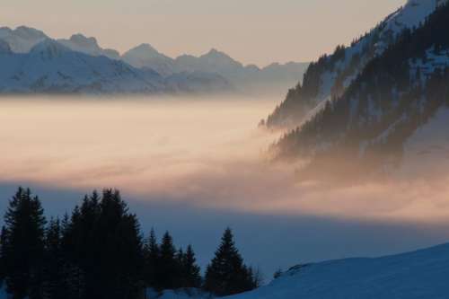 mountain highland cloud sky summit