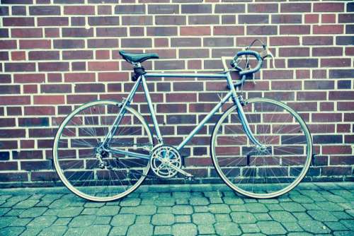 bike bicycle cobblestone bricks fitness