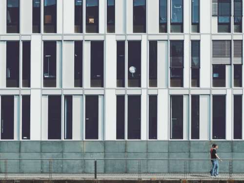 architecture building infrastructure facade people