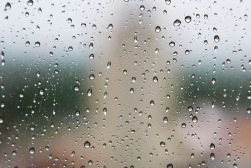 rain drops wet window raining