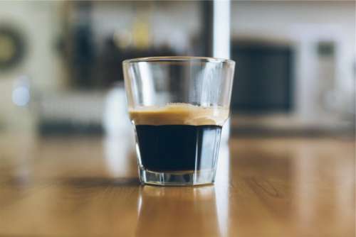 espresso glass coffee table