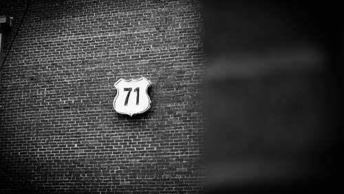 black and white brick sign 71 texture