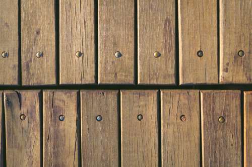 wood panels bolts brown floor