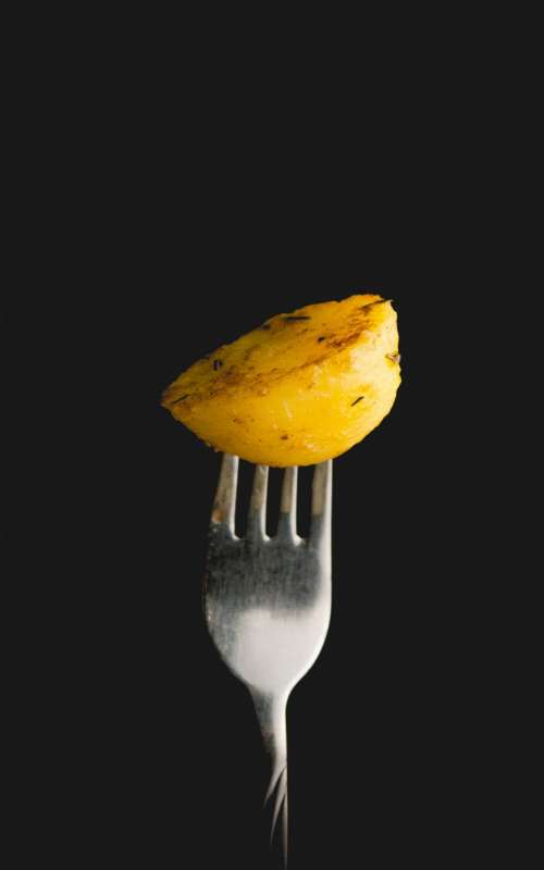 fork potato food