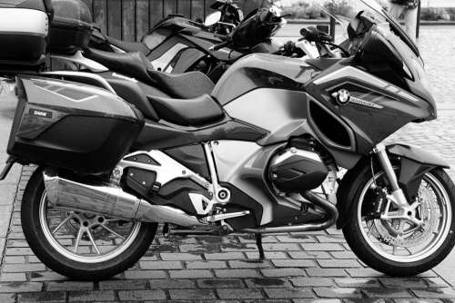 black and white motorcycle motorbike big bike vehicle