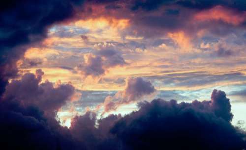 nature clouds sky colorful fluffy