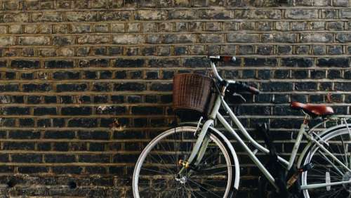 bike bicycle travel wall bricks