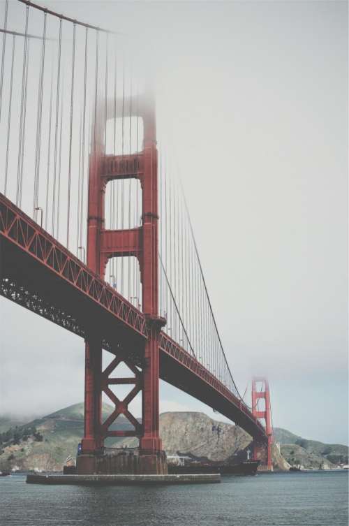 Golden Gate Bridge San Francisco architecture water sea