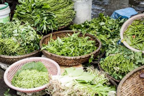 greens vegetables healthy food market