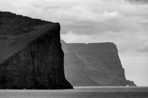 tall ocean cliffs water outdoors